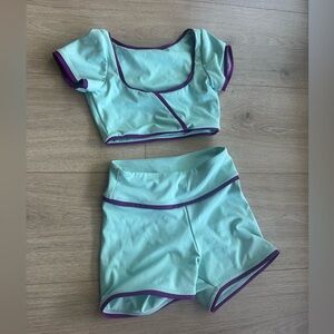 Mint Green and Purple Tiger Friday set